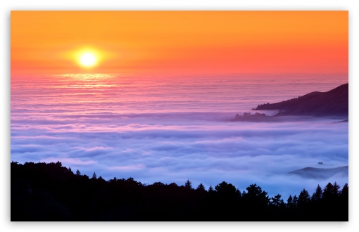 Sea Of Fog HD wallpaper for HD 16:9 High Definition WQHD QWXGA 1080p 900p 720p QHD nHD ;
