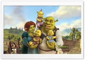 Shrek And Fiona's Babies, Shrek The Final Chapter HD Wide Wallpaper for Widescreen