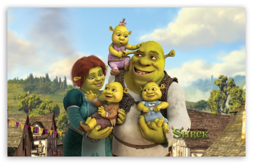 Shrek And Fiona's Babies, Shrek The Final Chapter HD wallpaper for Standard 4:3 5:4 Fullscreen UXGA XGA SVGA QSXGA SXGA ; Wide 16:10 5:3 Widescreen WHXGA WQXGA WUXGA WXGA WGA ; HD 16:9 High Definition WQHD QWXGA 1080p 900p 720p QHD nHD ; Other 3:2 DVGA HVGA HQVGA devices ( Apple PowerBook G4 iPhone 4 3G 3GS iPod Touch ) ; Mobile VGA WVGA iPhone iPad PSP Phone - VGA QVGA Smartphone ( PocketPC GPS iPod Zune BlackBerry HTC Samsung LG Nokia Eten Asus ) WVGA WQVGA Smartphone ( HTC Samsung Sony Ericsson LG Vertu MIO ) HVGA Smartphone ( Apple iPhone iPod BlackBerry HTC Samsung Nokia ) Sony PSP Zune HD Zen ; Tablet 2 ;
