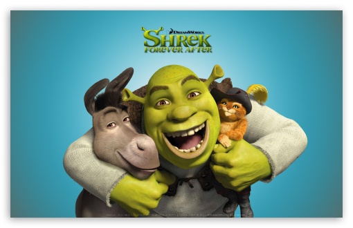 Shrek, Donkey and Puss in Boots, Shrek Forever After HD wallpaper for Standard 4:3 5:4 Fullscreen UXGA XGA SVGA QSXGA SXGA ; Wide 16:10 5:3 Widescreen WHXGA WQXGA WUXGA WXGA WGA ; HD 16:9 High Definition WQHD QWXGA 1080p 900p 720p QHD nHD ; Other 3:2 DVGA HVGA HQVGA devices ( Apple PowerBook G4 iPhone 4 3G 3GS iPod Touch ) ; Mobile VGA WVGA iPhone iPad PSP Phone - VGA QVGA Smartphone ( PocketPC GPS iPod Zune BlackBerry HTC Samsung LG Nokia Eten Asus ) WVGA WQVGA Smartphone ( HTC Samsung Sony Ericsson LG Vertu MIO ) HVGA Smartphone ( Apple iPhone iPod BlackBerry HTC Samsung Nokia ) Sony PSP Zune HD Zen ;