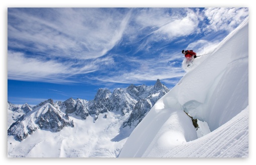 Skiing HD wallpaper for Wide 16:10 Widescreen WHXGA WQXGA WUXGA WXGA ;