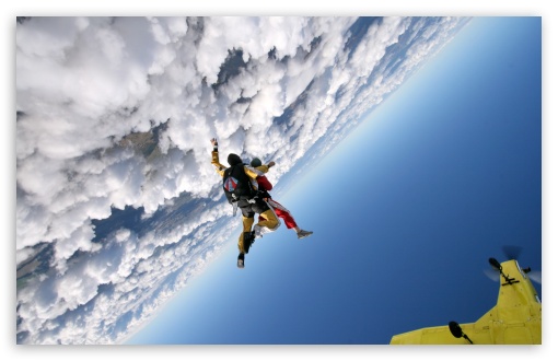 Skydiving HD wallpaper for Wide 16:10 Widescreen WHXGA WQXGA WUXGA WXGA ;