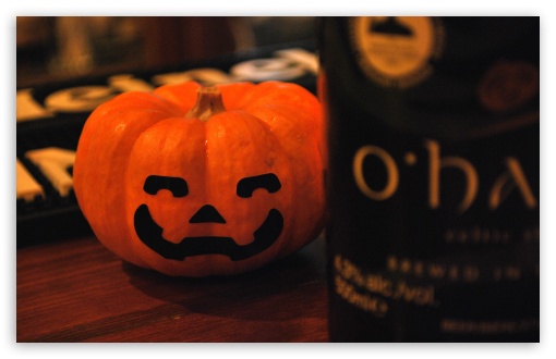 Smiling Pumpkin & Ohara wallpaper for Wide 16:10 Widescreen WHXGA WQXGA WUXGA WXGA ;