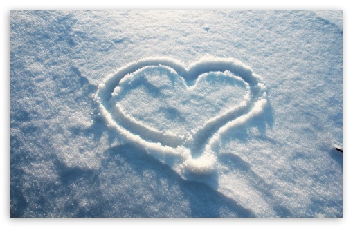 Snow Heart HD wallpaper for Wide 16:10 Widescreen WHXGA WQXGA WUXGA WXGA ;