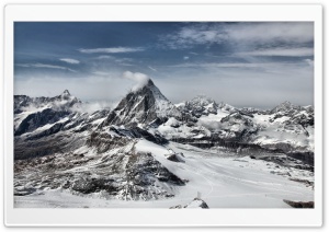 Snowy Mountains HD Wide Wallpaper for Widescreen