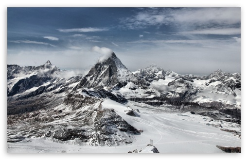 Snowy Mountains HD wallpaper for Wide 16:10 Widescreen WHXGA WQXGA WUXGA WXGA ;