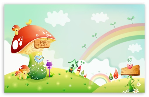 desktop wallpaper rainbow. Spring Landscape With Rainbow