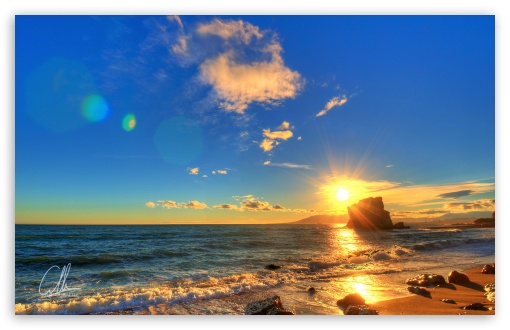 Summer Sunset Scene wallpaper for Wide 16:10 Widescreen WHXGA WQXGA WUXGA WXGA ;