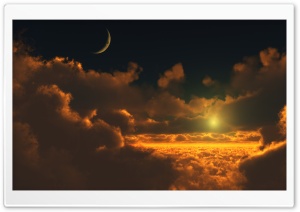 Sun Above Clouds HD Wide Wallpaper for Widescreen