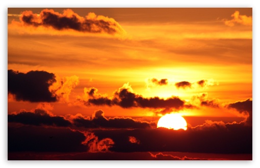 Sunset Above Clouds HD wallpaper for Wide 16:10 Widescreen WHXGA WQXGA WUXGA WXGA ;