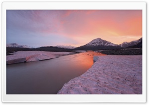 Sunset Alsek River British Columbia Canada HD Wide Wallpaper for Widescreen