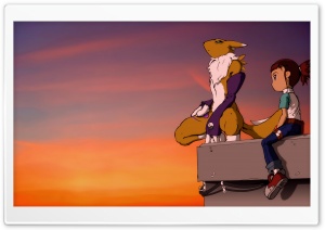Sunset Anime HD Wide Wallpaper for Widescreen