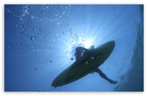 Surfer Floating On The Sea HD wallpaper for Standard 43 54 Fullscreen