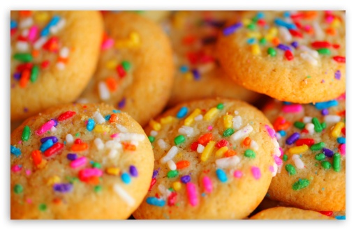 Sweet Rainbow Sugar Cookies HD wallpaper for Wide 16:10 Widescreen WHXGA WQXGA WUXGA WXGA ;