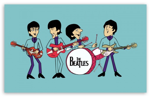 The Beatles Cartoon HD wallpaper for Wide 16:10 Widescreen WHXGA WQXGA WUXGA WXGA ;