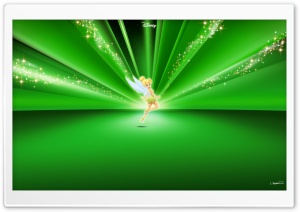 Tinkerbell Disney Green HD Wide Wallpaper for Widescreen