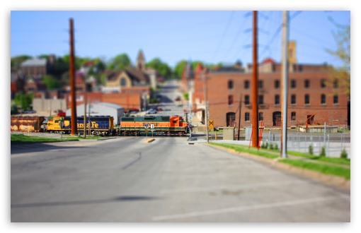 Train Tilt Shift HD wallpaper for Wide 16:10 Widescreen WHXGA WQXGA WUXGA WXGA ;