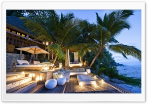 Tropical Beach Resort HD Wide Wallpaper for Widescreen