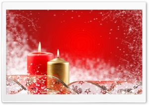 Two Christmas Candles wallpaper