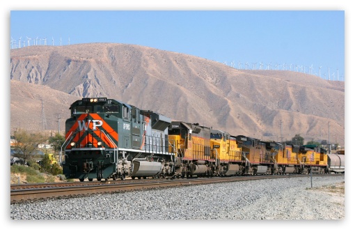 Union Pacific Heritage Locomotive 1983 HD wallpaper for Other 3:2 DVGA HVGA HQVGA devices ( Apple PowerBook G4 iPhone 4 3G 3GS iPod Touch ) ; Mobile iPhone - HVGA Smartphone ( Apple iPhone iPod BlackBerry HTC Samsung Nokia ) ;