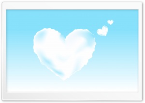Valentine Hearts In The Sky HD Wide Wallpaper for Widescreen