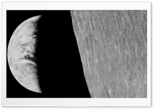 View Of Earth From Moon HD Wide Wallpaper for Widescreen