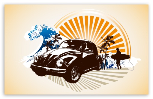 desktop wallpaper vintage. Vintage Volkswagen Beetle