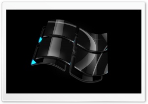 Vista Black Logo HD Wide Wallpaper for Widescreen
