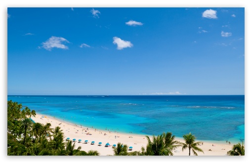 Waikiki Beach and Pacific Ocean wallpaper for Wide 16:10 Widescreen WHXGA WQXGA WUXGA WXGA ;