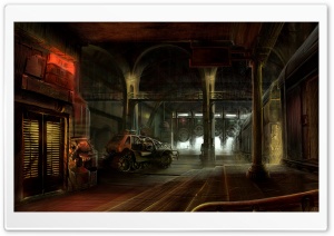 Warehouse Artwork HD Wide Wallpaper for Widescreen