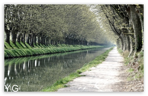 Water Channel wallpaper for Wide 16:10 Widescreen WHXGA WQXGA WUXGA WXGA ;