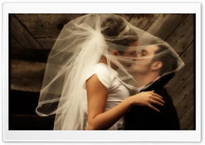 Wedding Kiss HD Wide Wallpaper for Widescreen