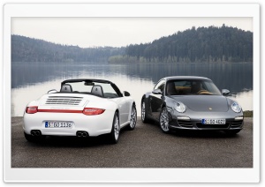 White Porsche Carrera 4S Cars HD Wide Wallpaper for Widescreen