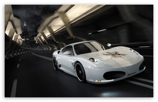 White Supercar wallpaper for HD 16:9 High Definition WQHD QWXGA 1080p 900p 720p QHD nHD ;