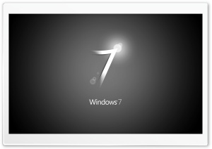 Windows 7 Black HD Wide Wallpaper for Widescreen