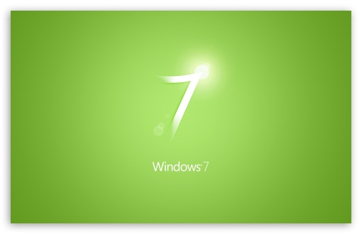 windows 7 wallpaper widescreen. Windows 7 Green wallpaper for