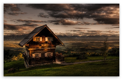 Wooden Chalet HD wallpaper for Wide 16:10 Widescreen WHXGA WQXGA WUXGA WXGA ;