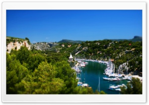 Yachts Tilt-Shift HD Wide Wallpaper for Widescreen