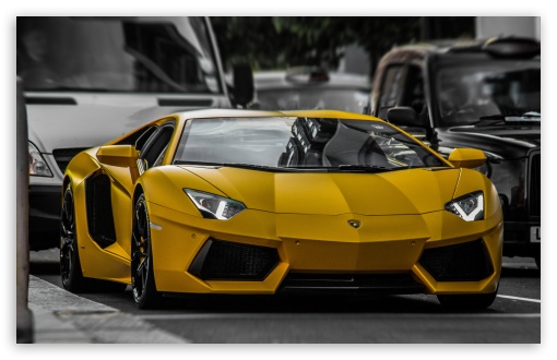 Yellow Lamborghini HDR wallpaper for Wide 16:10 Widescreen WHXGA WQXGA WUXGA WXGA ;
