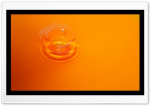 Yellow Water Splash HD Wide Wallpaper for Widescreen