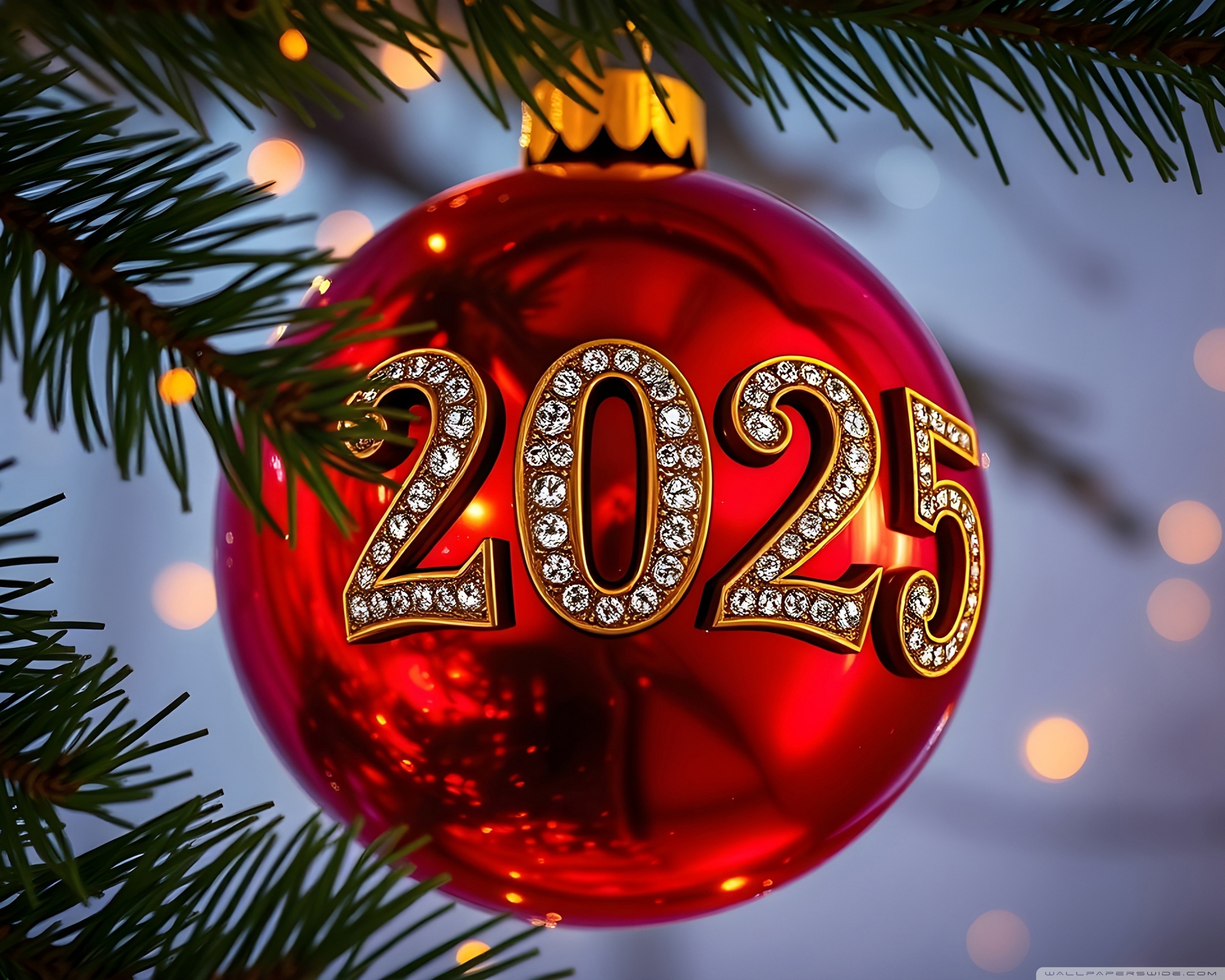 2025 Happy New Year Ultra HD Wallpaper for 4K UHD TV & Desktop