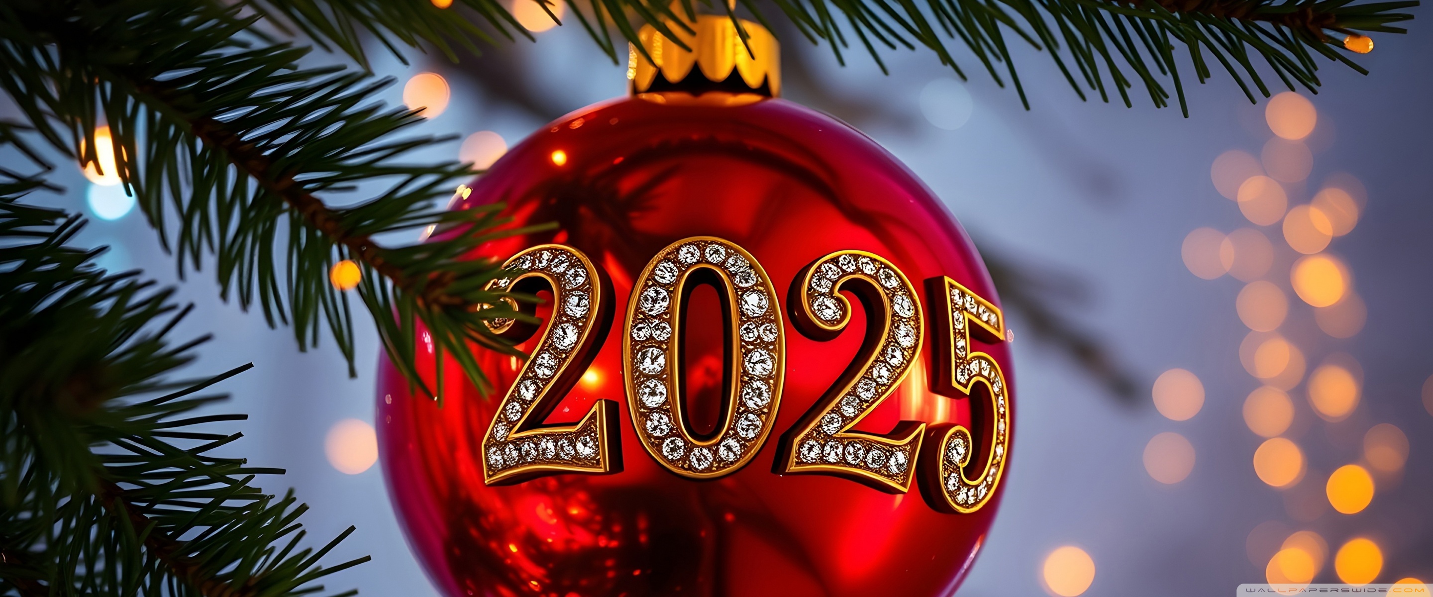 2025 Happy New Year Ultra HD Wallpaper for 4K UHD TV & Desktop