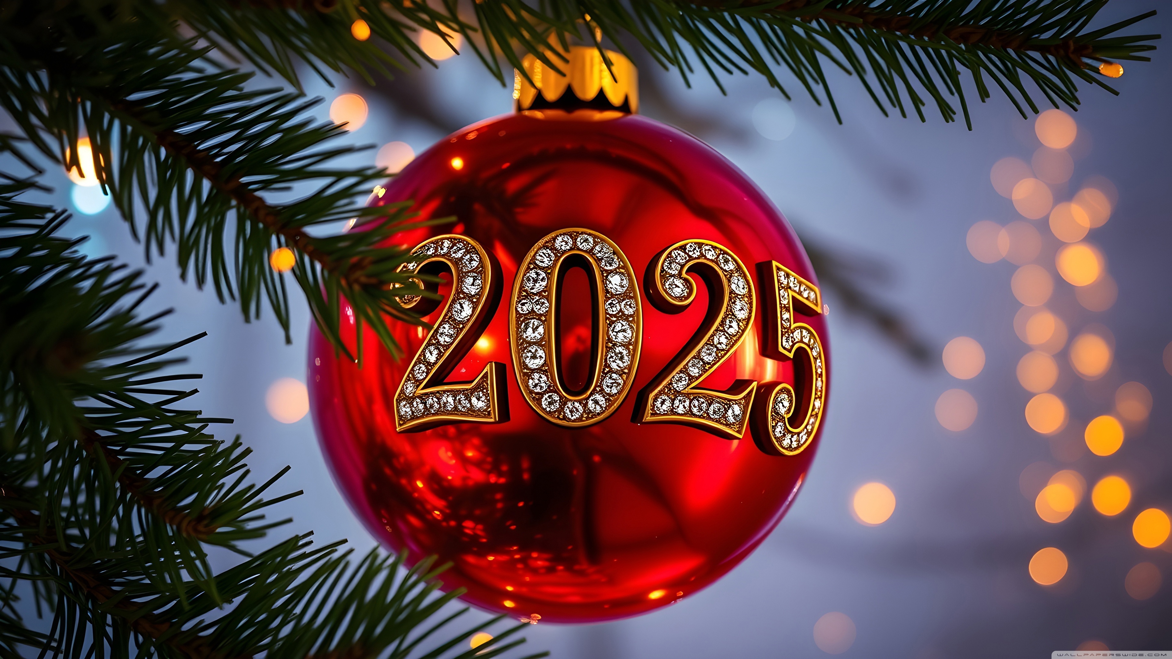 2025 Happy New Year Ultra HD Wallpaper for 4K UHD TV & Desktop