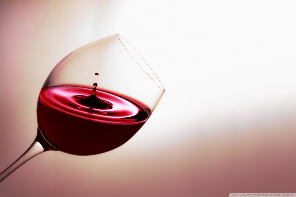 Red wine glass and bottle 750 x 1334 iPhone 6 wallpaper download
