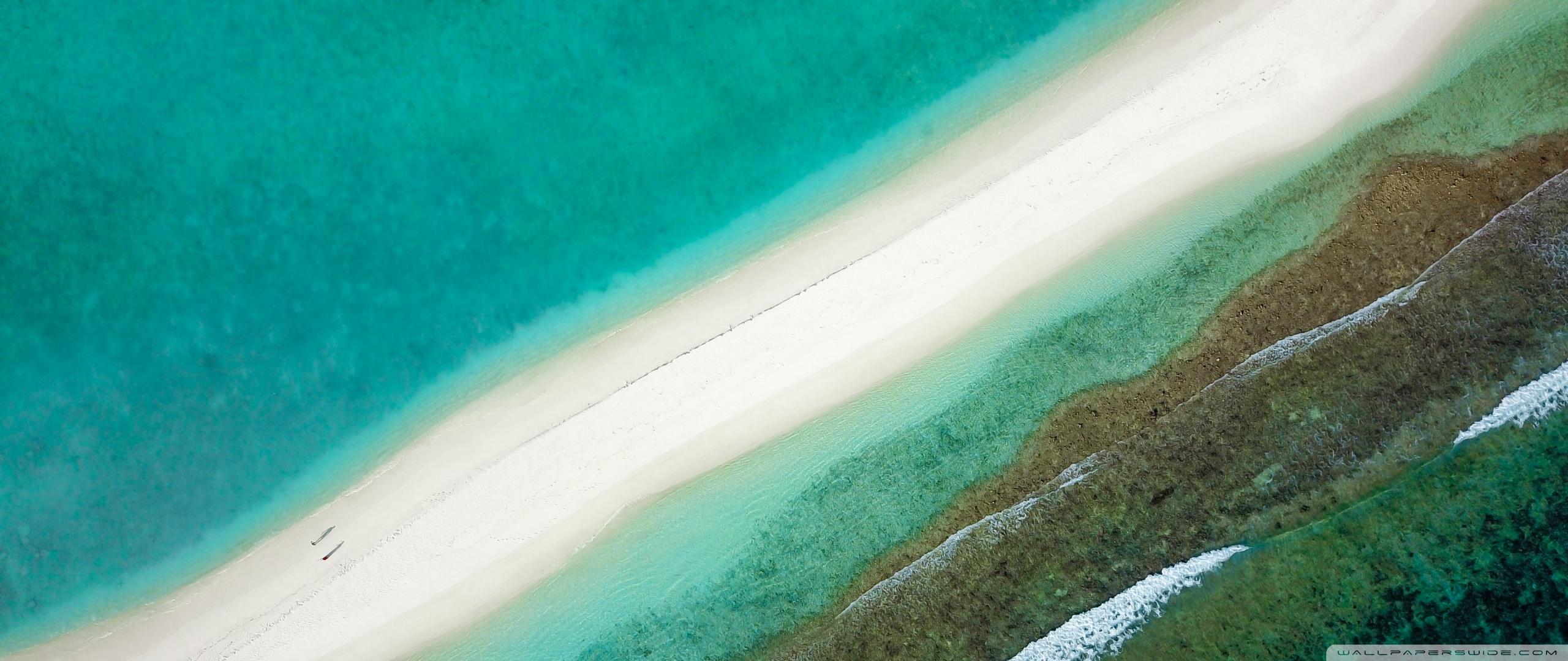 Aerial View, Sand, Sea, Maldives Islands Ultra HD Desktop Background ...