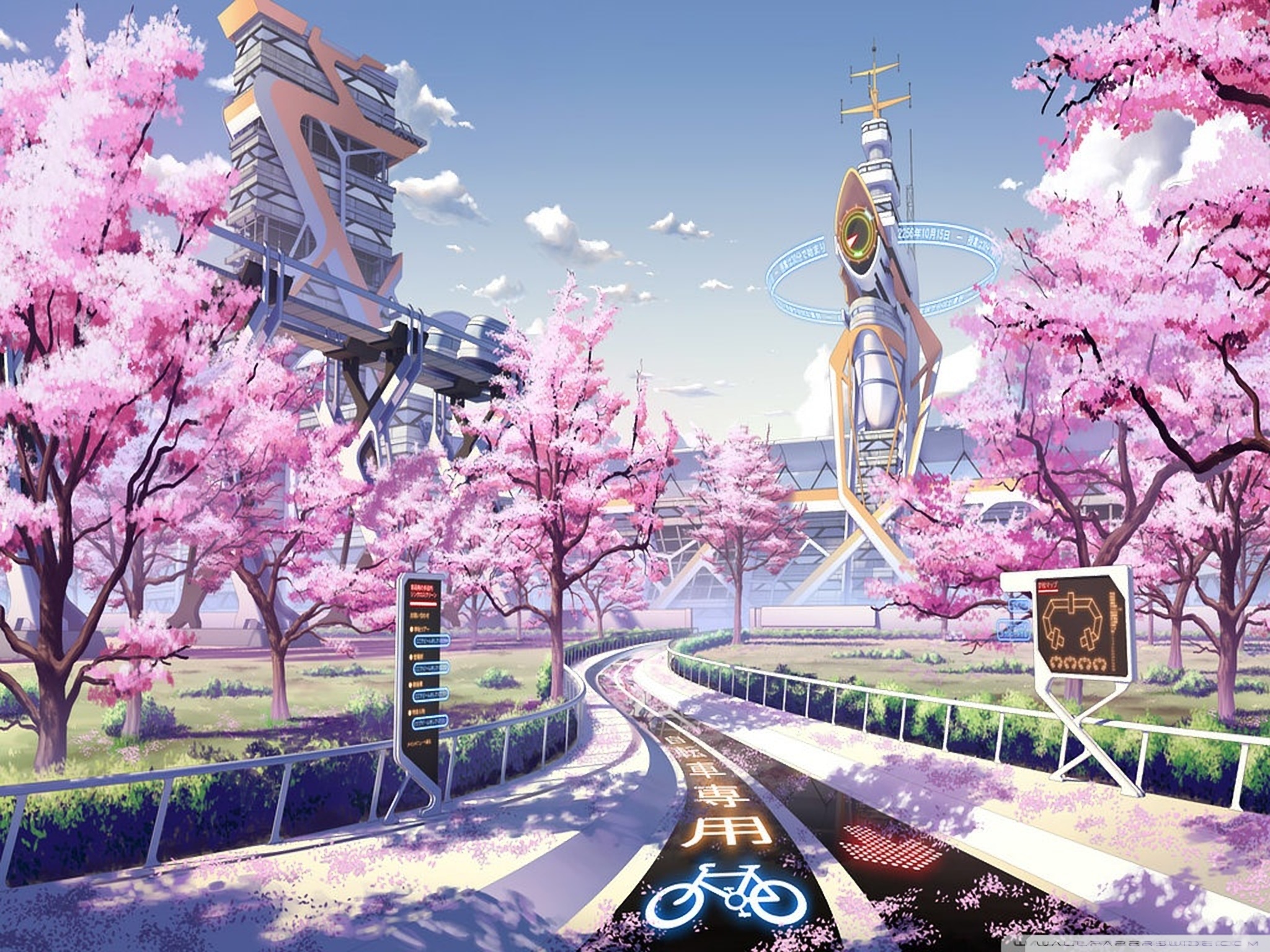Anime Scenery - Anime City Wallpaper Download | MobCup