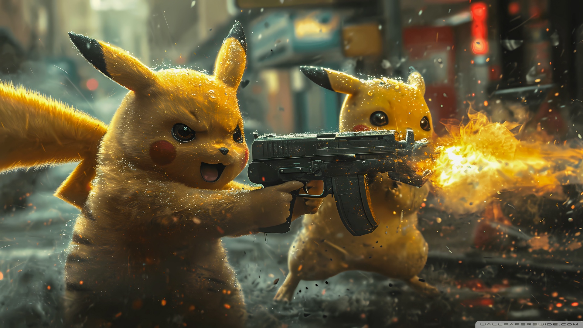 BadAss Pikachu Ultra HD Wallpaper for 4K UHD TV & Desktop : Widescreen ...