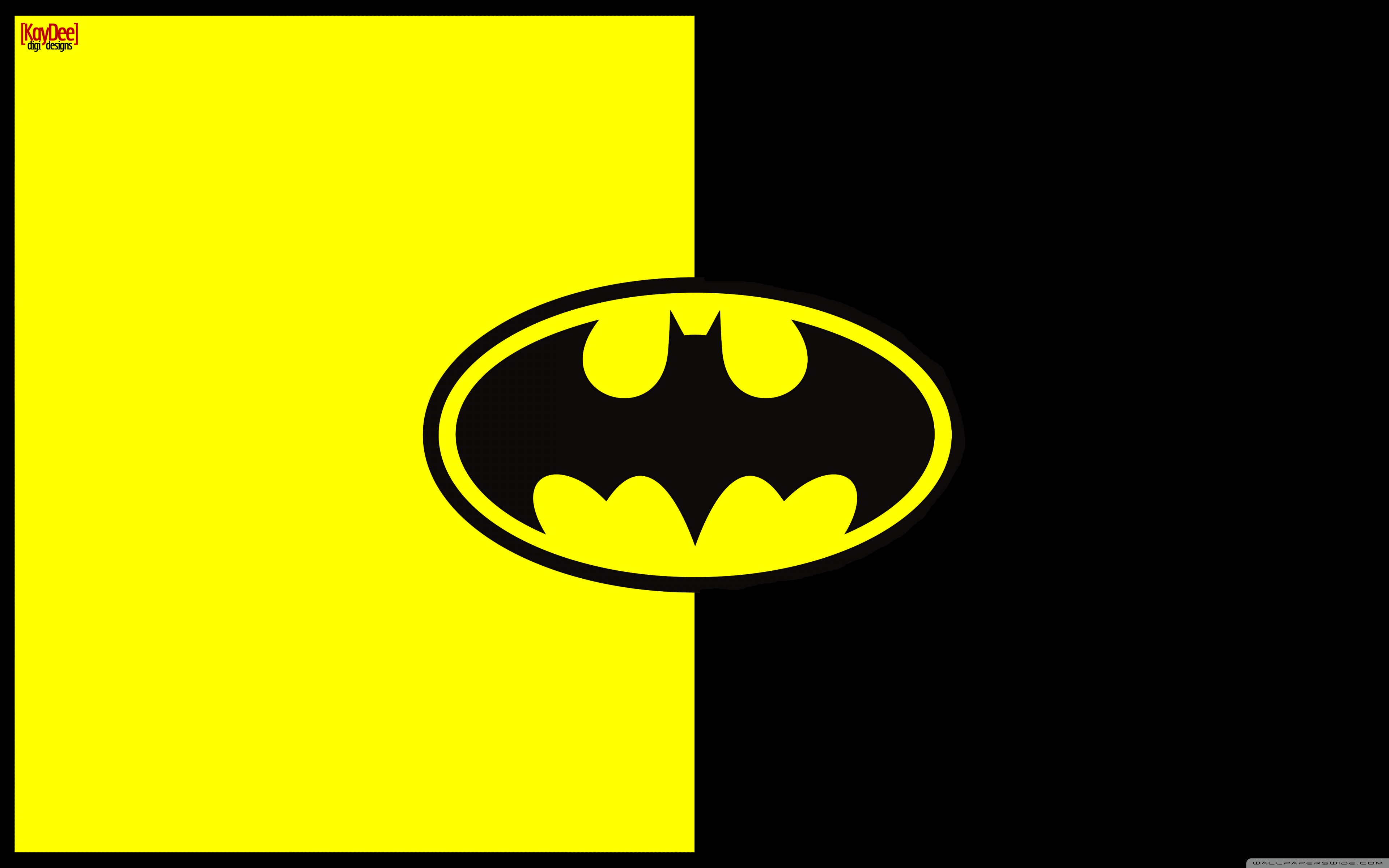 Batman Logo Illustration Ultra HD Desktop Background Wallpaper for