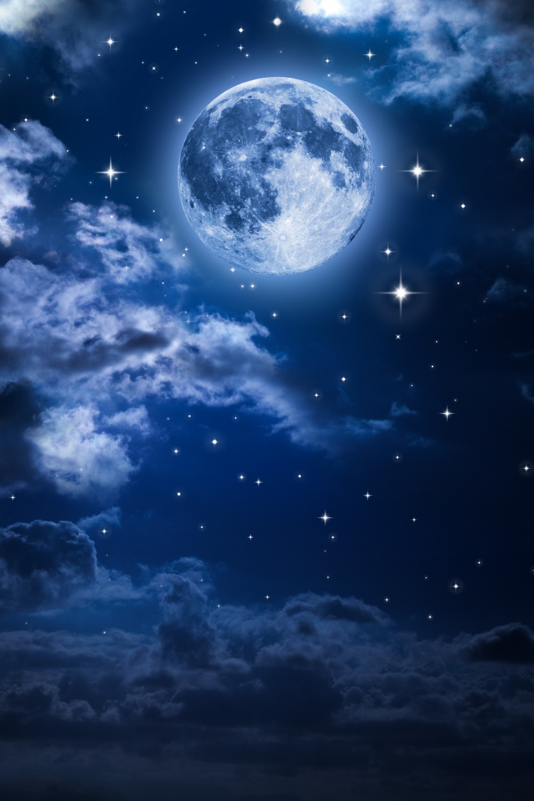 Beautiful Moon in the Sky Ultra HD Desktop Background Wallpaper