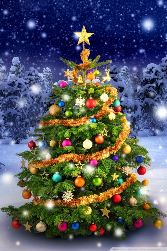 Cool Iphone Outdoor Iphone Christmas Tree Wallpaper Hd pictures
